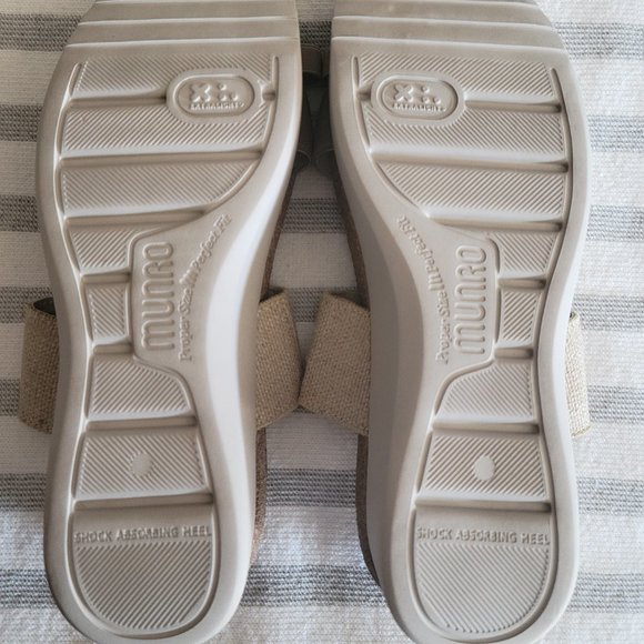 Munro Tan Sandals with Cushioned Footbed - Picture 11 of 14